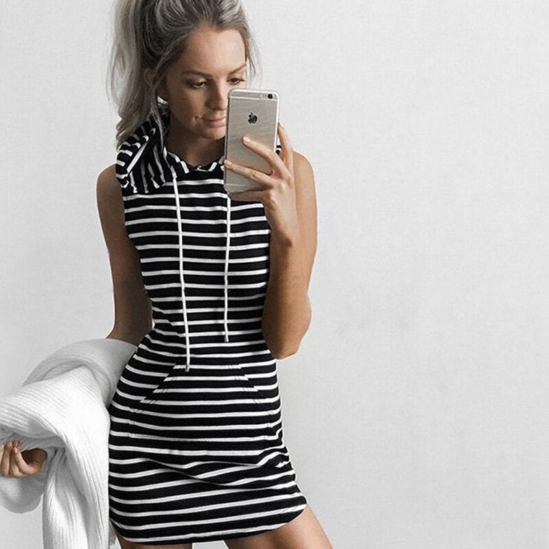 Trendy Sleeveless Mini Summer Dress with Twist Detail – Liora (Buy 1 Get 1 FREE)-Gray-XS-Nora Luxe