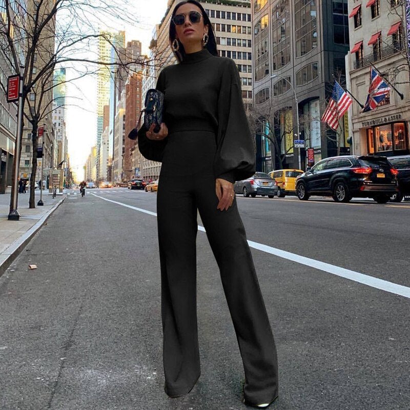 Trendy Women's Jumpsuit - Evelyn-Black-S-Nora Luxe