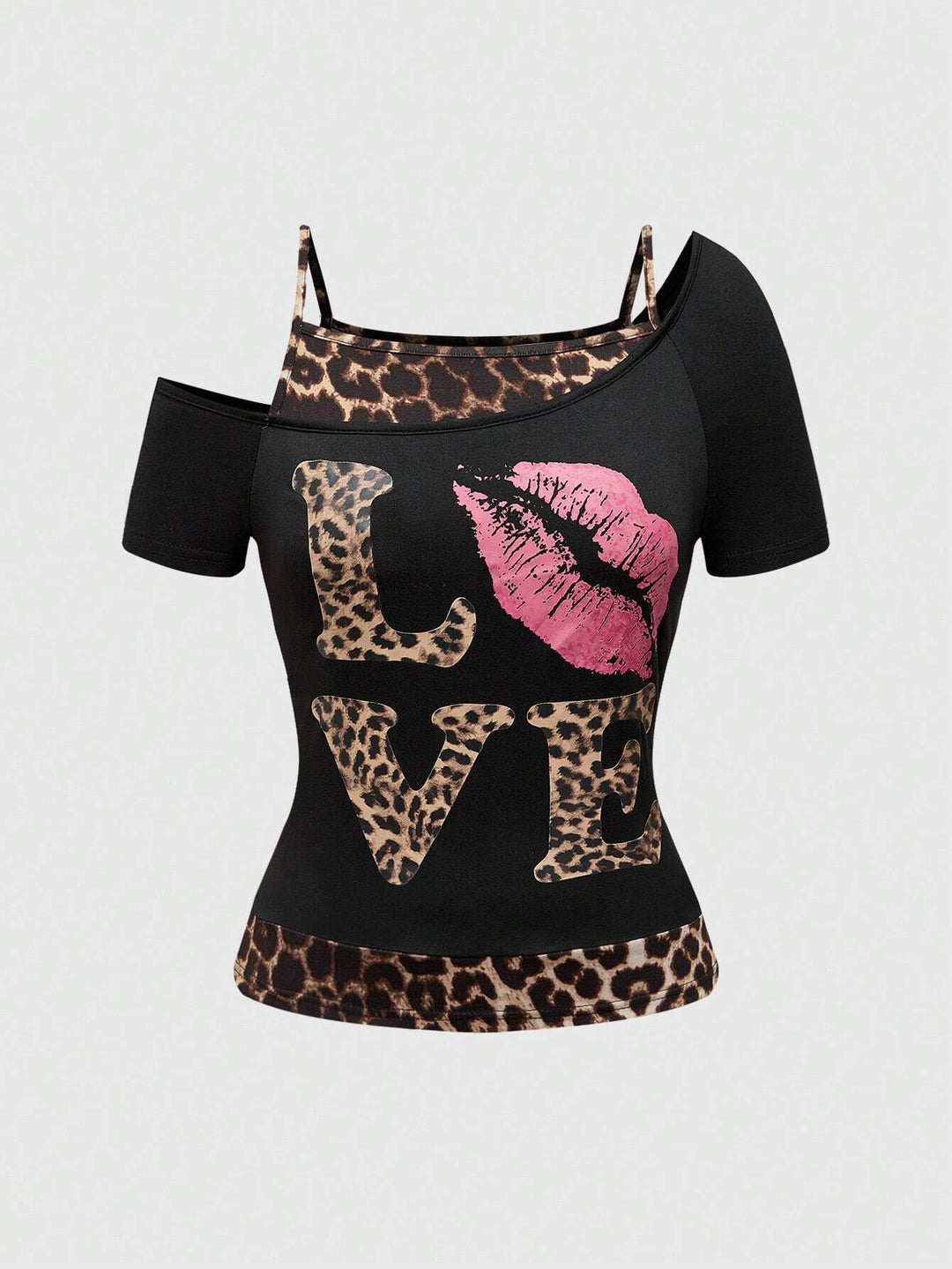 Trendy Women's Off-Shoulder Shirt with Leopard Print - Zaria-S-Nora Luxe