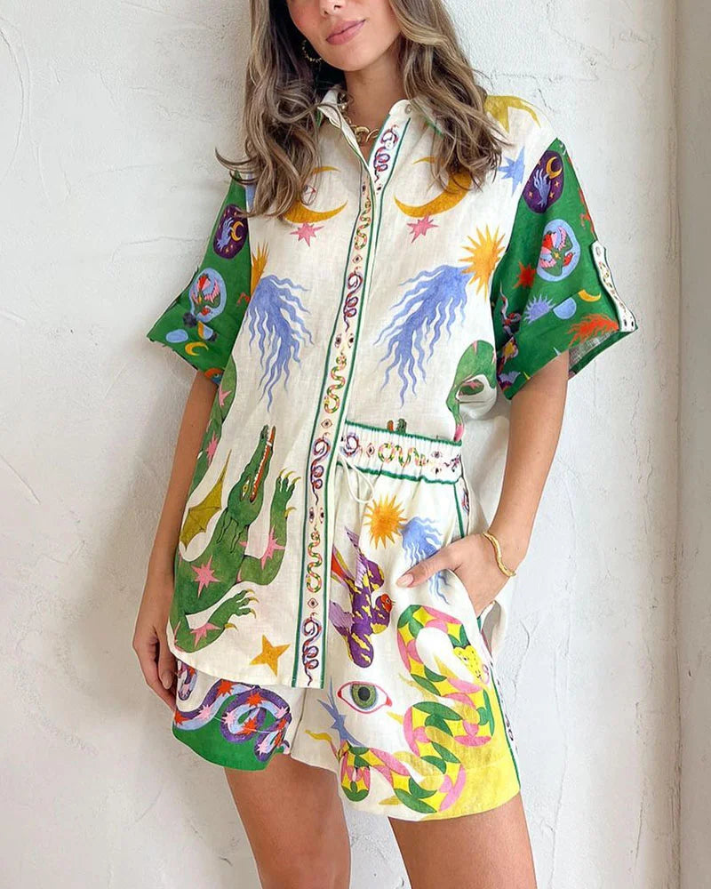 Two-piece summer set for ladies with colour and comfort – Mira-S-Nora Luxe
