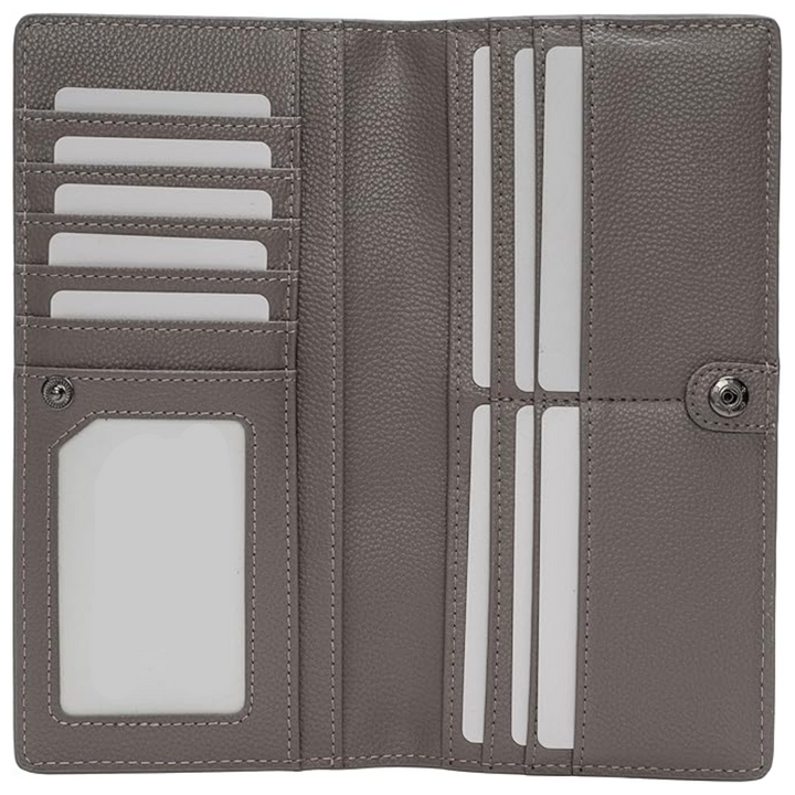 Ultra-thin RFID Blocking Leather Card Wallet - Renée-Gray-Nora Luxe