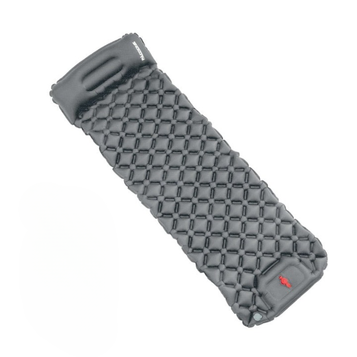 Ultralight Waterproof Sleeping Mat with Built-in Pump - AirRest-Gray-Nora Luxe