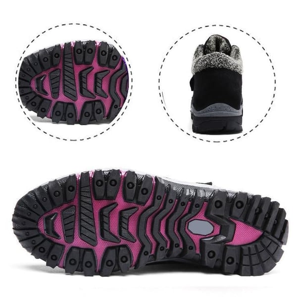 Unisex Winter Boots Aspen | Waterproof, Warm and Non-slip-Dark red-5.5-Nora Luxe