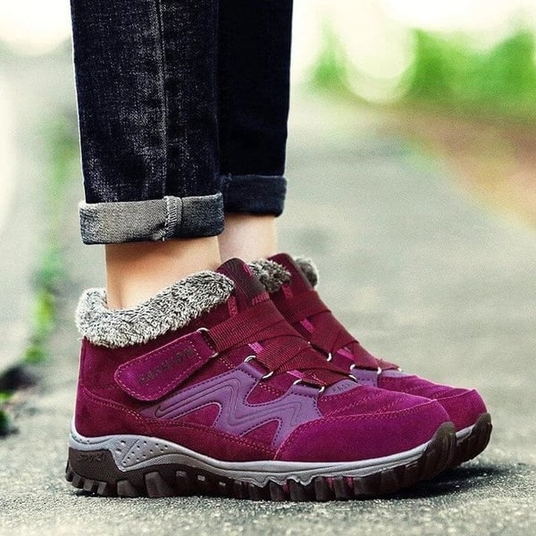 Unisex Winter Boots Aspen | Waterproof, Warm and Non-slip-Dark red-5.5-Nora Luxe