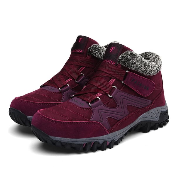 Unisex Winter Boots Aspen | Waterproof, Warm and Non-slip-Red-5.5-Nora Luxe