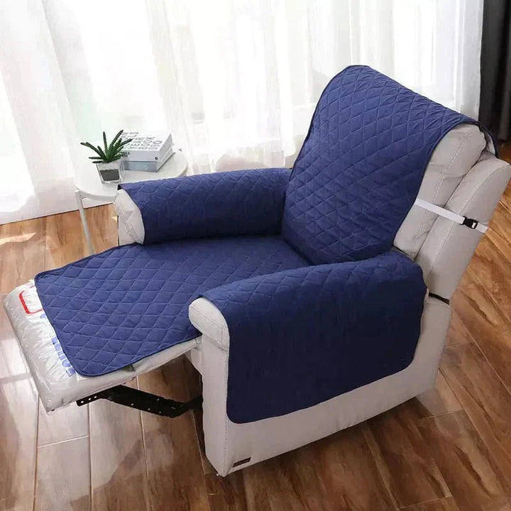 Universal Soft Armchair Cover - FlexCover-Dark Blue-S-Nora Luxe