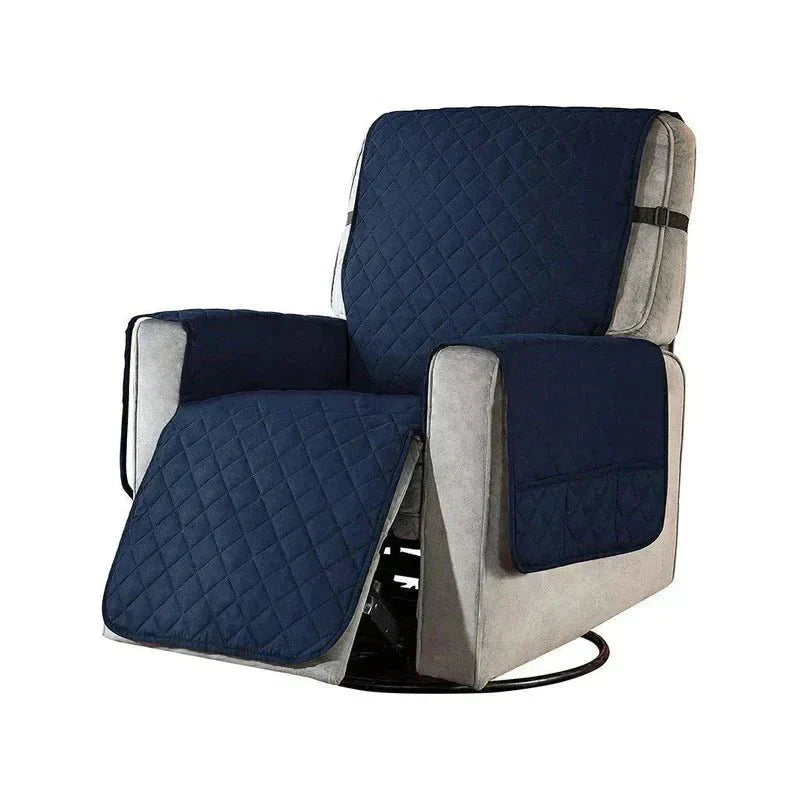 Universal Soft Armchair Cover - FlexCover-Dark Blue-S-Nora Luxe