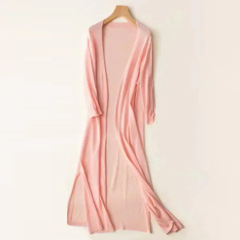 Ladies' long waistcoat, lightweight and versatile – Fernanda