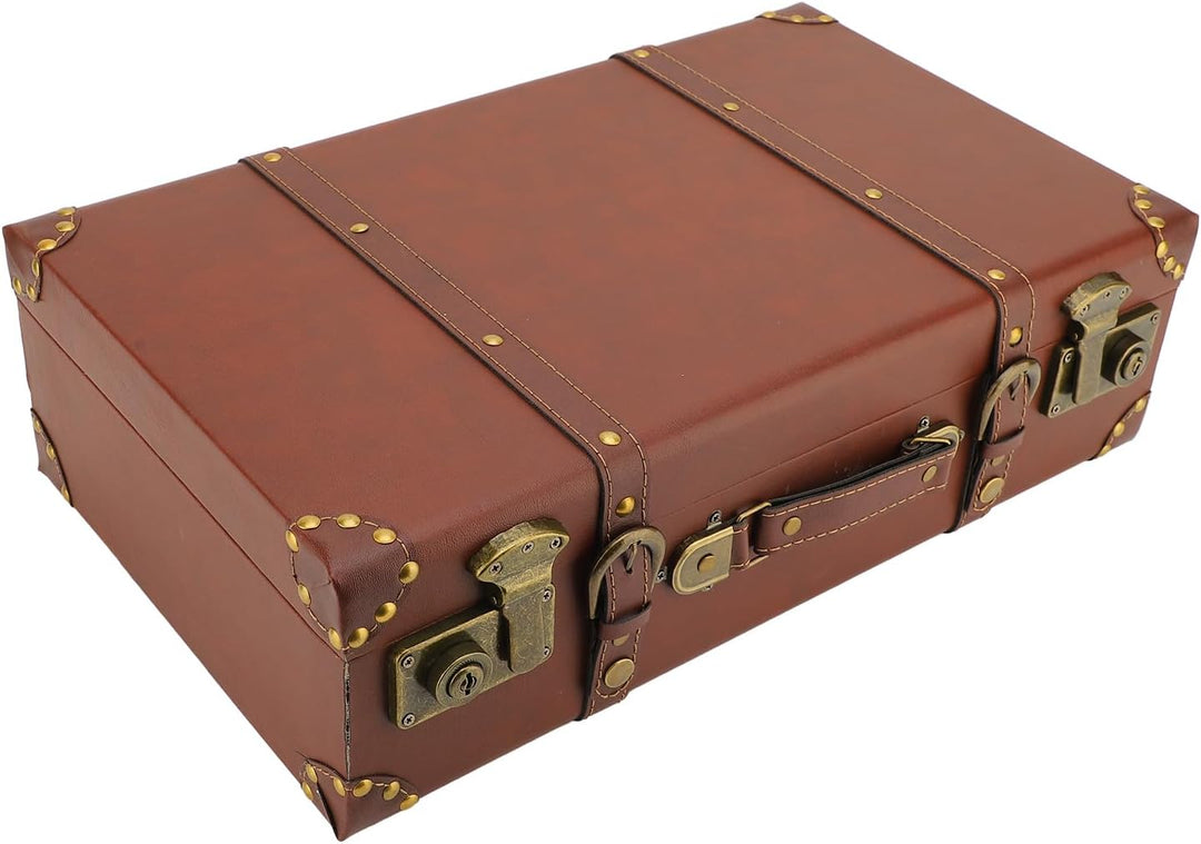 Vintage Leather Carry-On Overnight Case with Alloy Lock – Heritage Brown