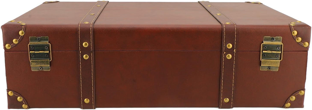 Vintage Leather Carry-On Overnight Case with Alloy Lock – Heritage Brown