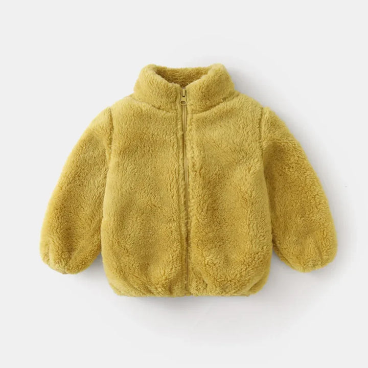 Warm children's coat for autumn and winter-Yellow-6-12M-Nora Luxe