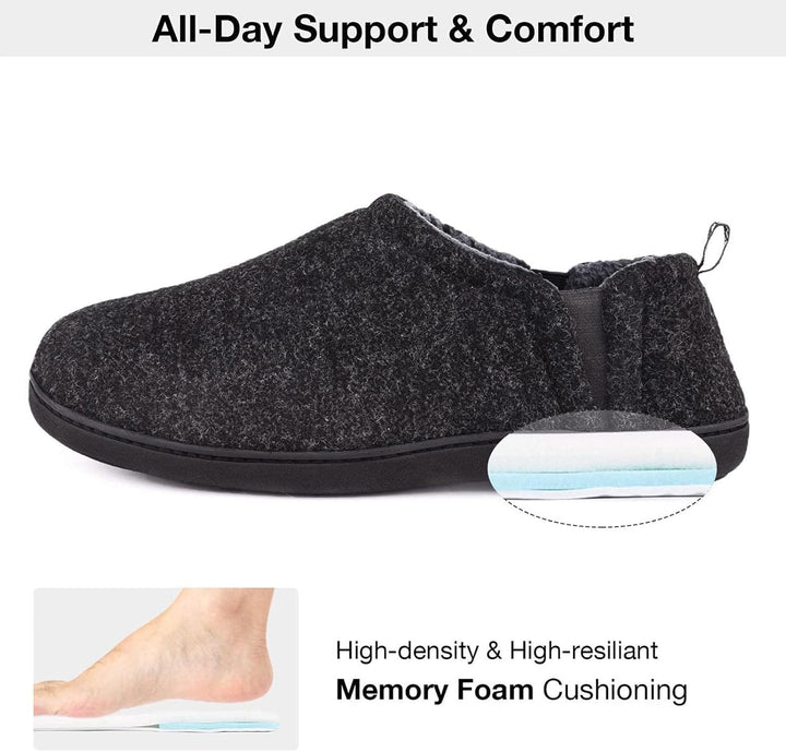 Warm Winter Slippers for Men - Noah-Brown-7.0-8.0-Nora Luxe