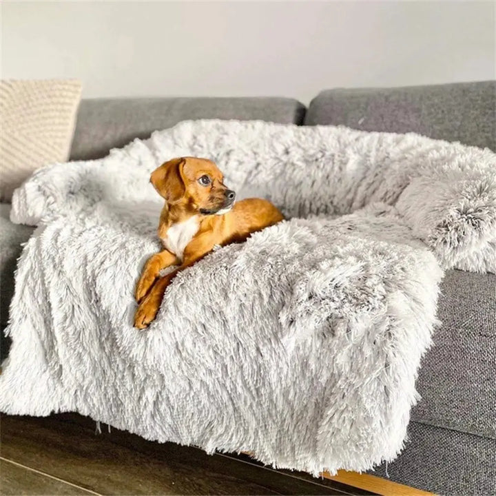 Washable Pet Sofa Blanket - PlushNest-Dark Blue-S (70 x 70)-Nora Luxe