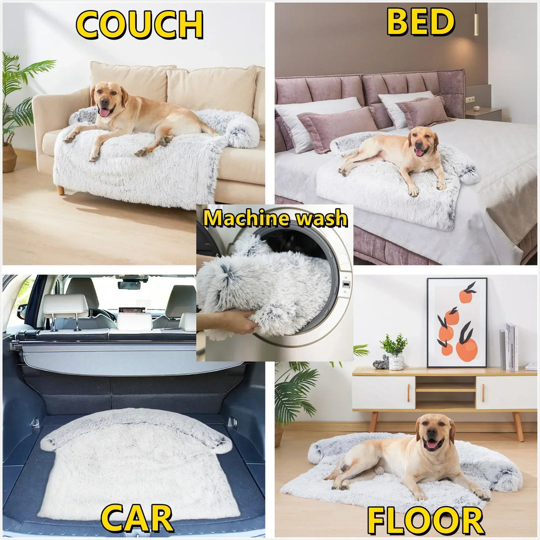 Washable Pet Sofa Blanket - PlushNest-Dark Blue-S (70 x 70)-Nora Luxe