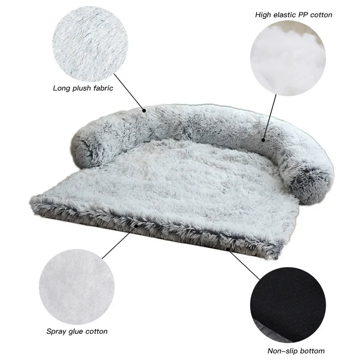 Washable Pet Sofa Blanket - PlushNest-Dark Blue-S (70 x 70)-Nora Luxe