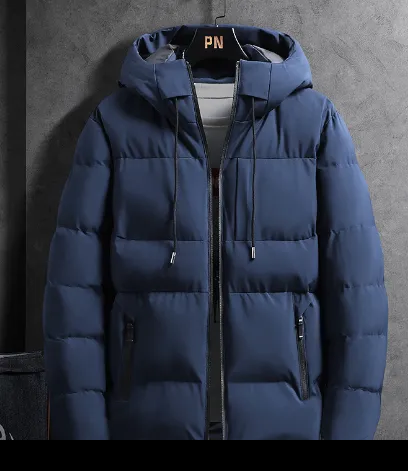 Waterproof Comfortable Men's Winter Jacket - Finn-Blue-M-Nora Luxe