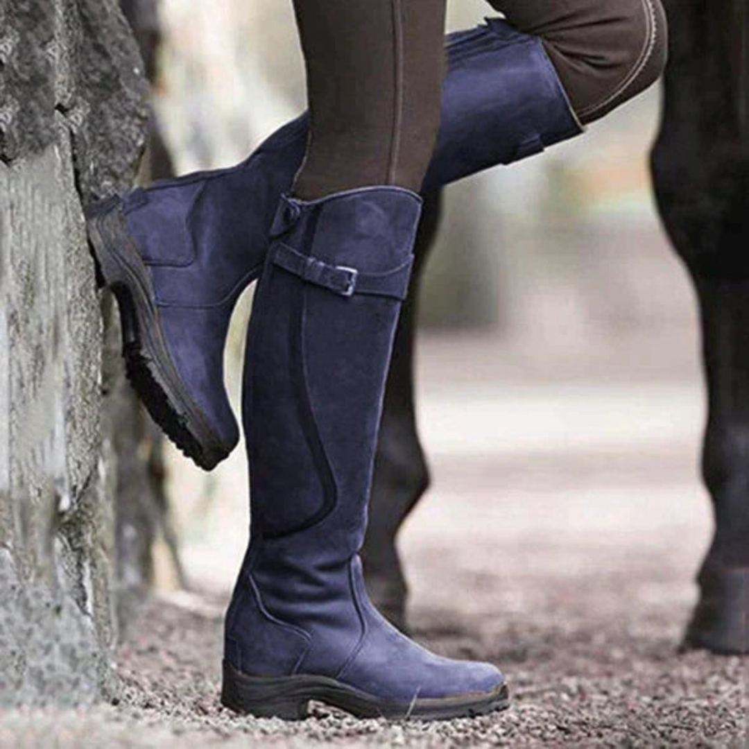 Waterproof High Women's Boots with Heel - Aurora-Purple-3.0-Nora Luxe