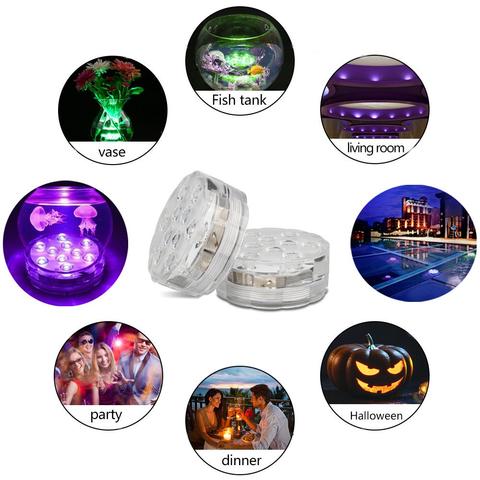 Waterproof LED Underwater Light with Remote Control - GlowRipple-1 + 1 FREE-The Livary