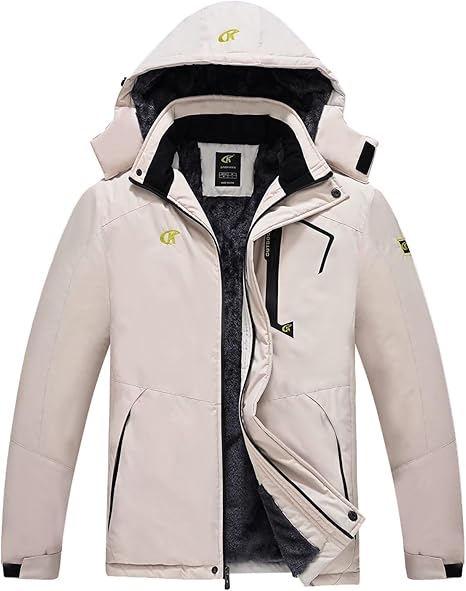 Waterproof Men's Winter Jacket - Max-Beige-S-Nora Luxe