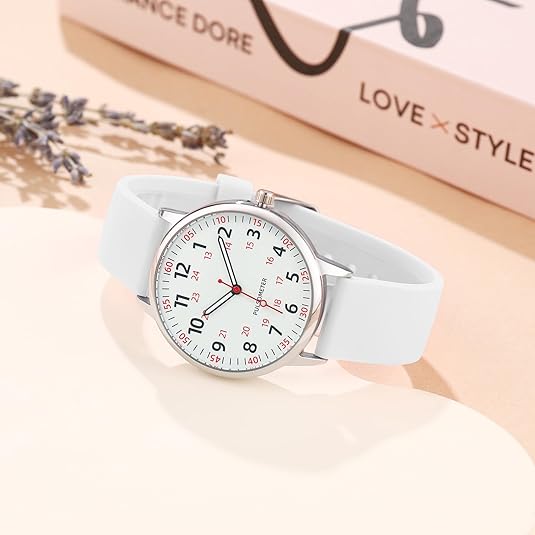 Waterproof Nurses Watch - Femke-Black-Nora Luxe