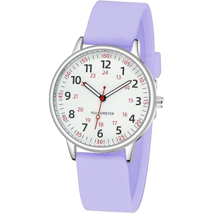 Waterproof Nurses Watch - Femke-Purple-Nora Luxe