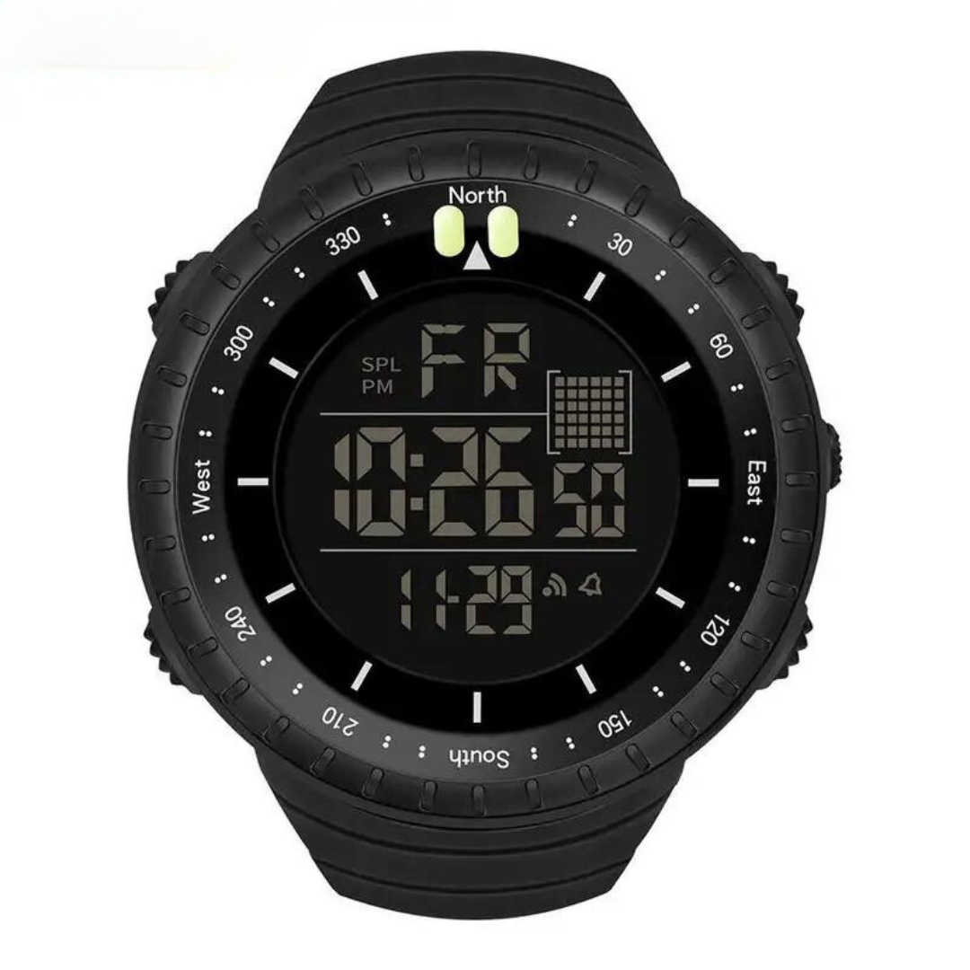Waterproof Outdoor Watch - AdventureMaster-Black-Nora Luxe