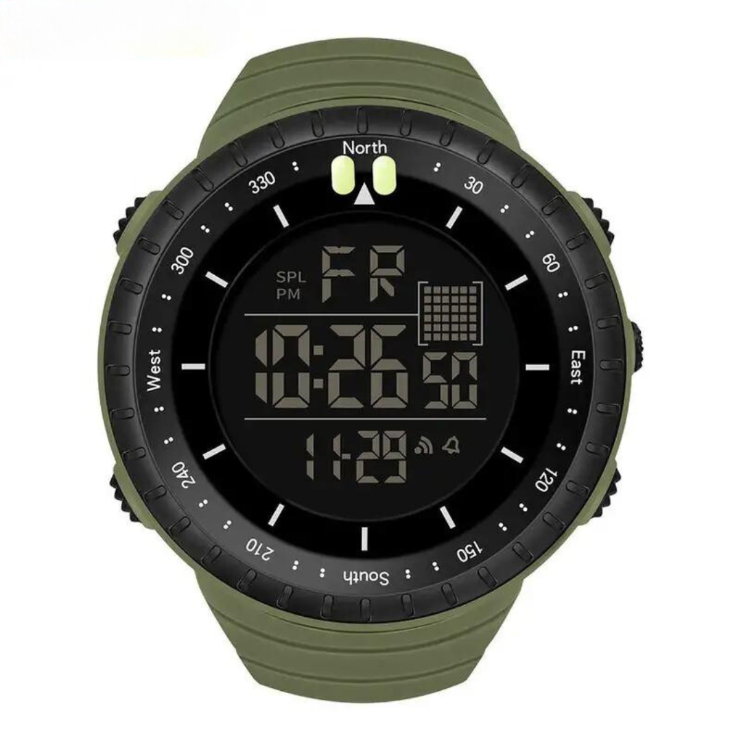 Waterproof Outdoor Watch - AdventureMaster-Green-Nora Luxe