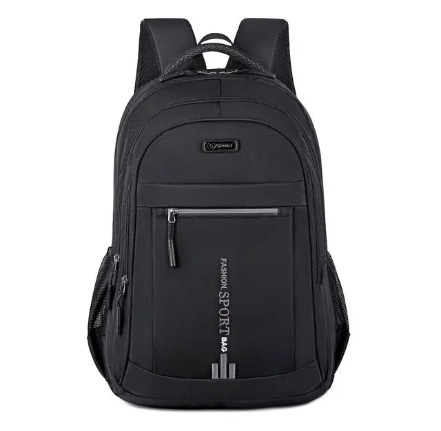 Waterproof Oxford Men's Backpack - UrbanGuard-Black-A-Nora Luxe