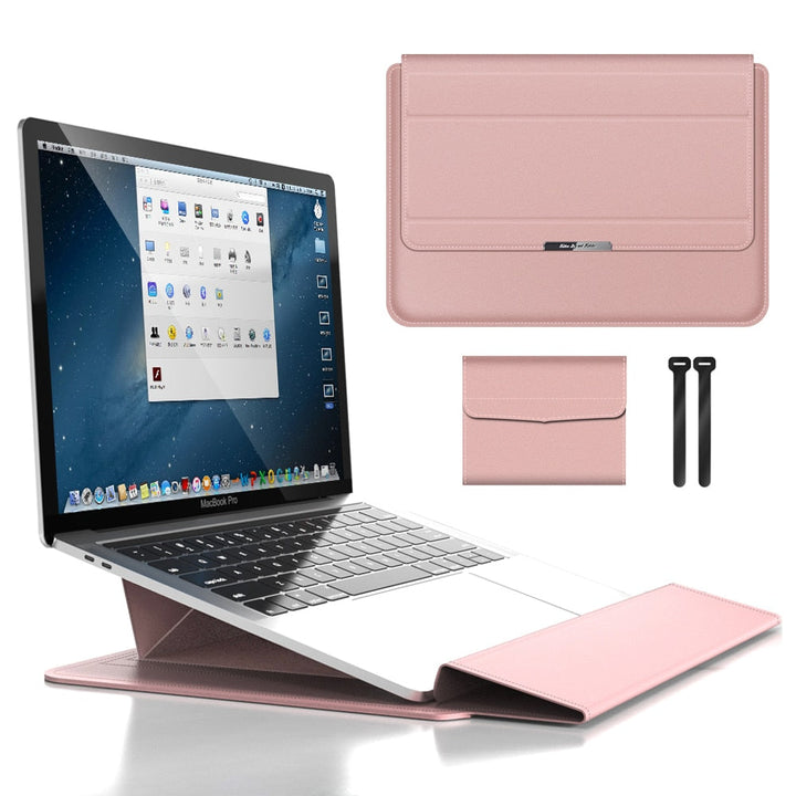 Waterproof & Shockproof Laptop Sleeve – Veltro-Pink-11 - 12 inch-The Livary