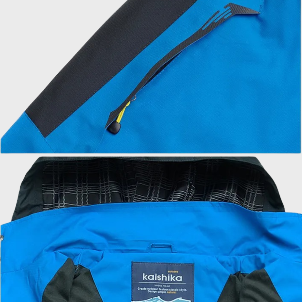 Windproof Men's Jacket - AquaShield-Blue-L-Nora Luxe