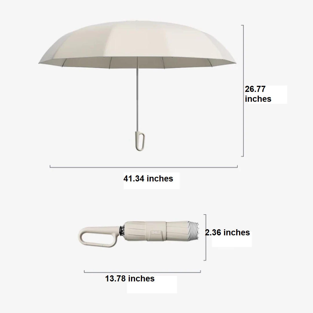 Windproof Umbrella with Reflective Edge - StormGuard-Green-Nora Luxe