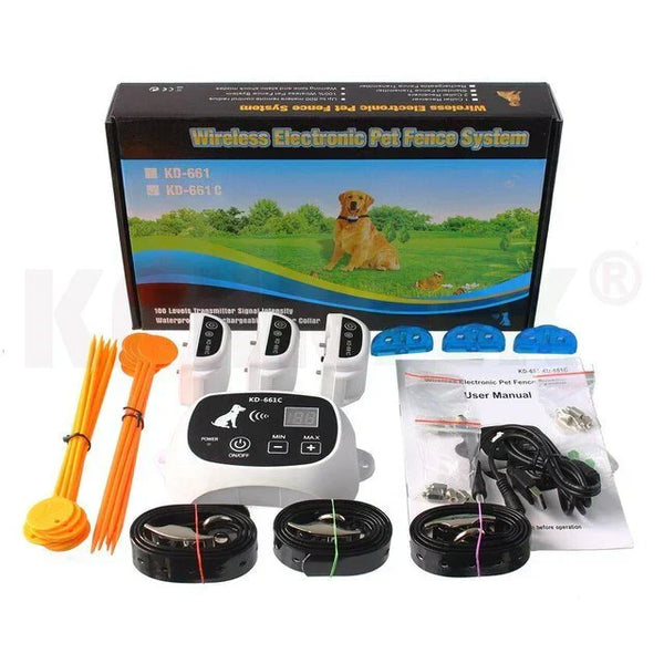 Wireless Dog Fence System with Training Function - HaloGuard-1 Collar-The Livary