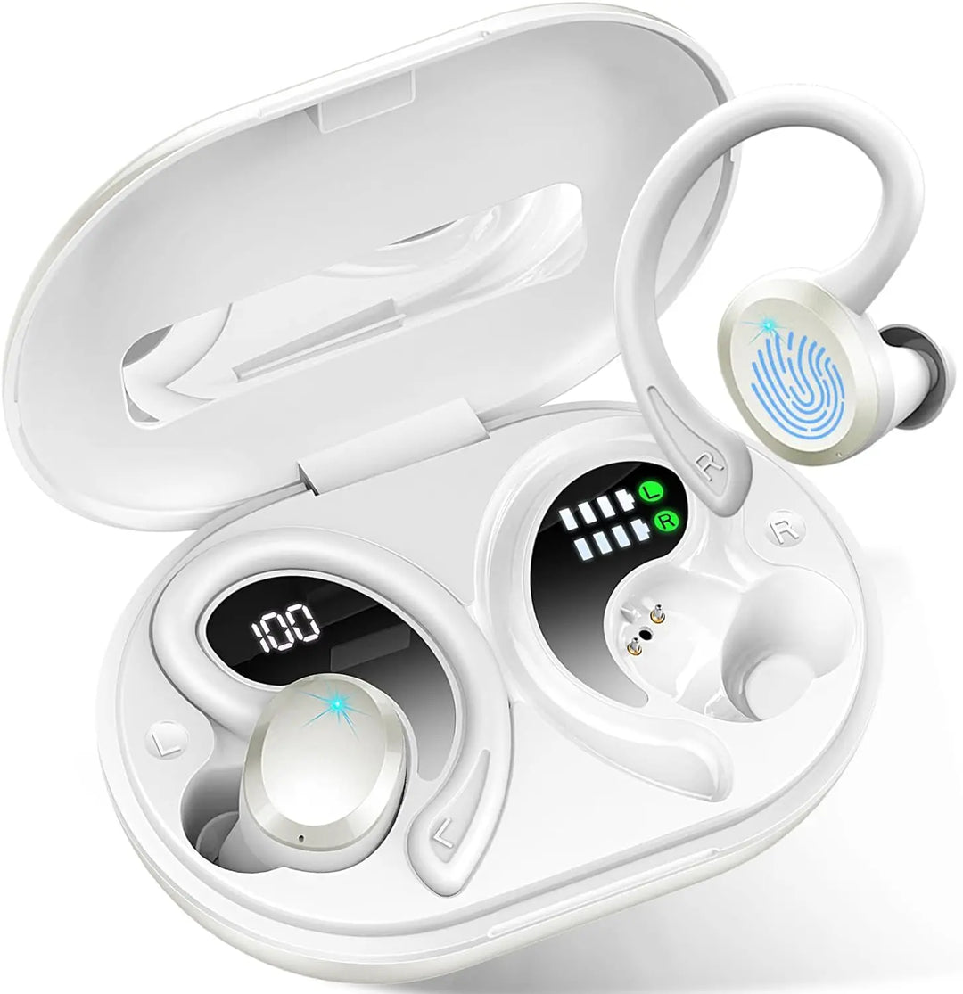 Wireless Earbuds with Clear Sound & Long Battery Life – SecureFit (Buy 1, Get 1 FREE)-White-State of Style