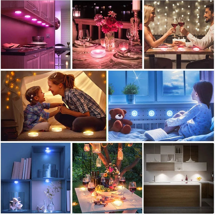 Wireless RGB LED Under Cabinet Lighting - GlowyLed-1 Lamp-Nora Luxe